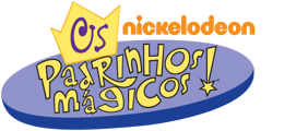 Logotipo da Nickelodeon escrito Os Padrinhos Mágicos